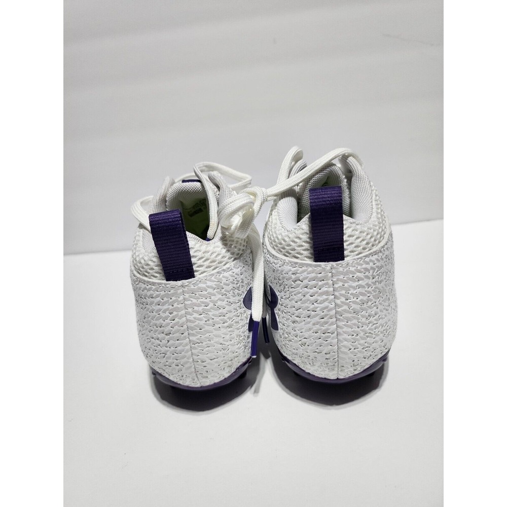 Under Armour Spotlight Football Cleats 4D Foam White Purple 3023963-103 Men 8.5 - Picture 5 of 10